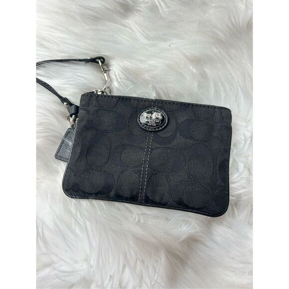 Coach black clutch small wallet - Picture 1 of 6